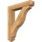 Ekena Millwork Funston Arts and Crafts Rough Sawn Bracket w/ Offset Brace, Western Red Cedar, 8"W x 42"D x 48"H BKT0806X42X48FST03RWR - alternate 1